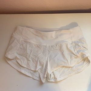 White lulu shorts